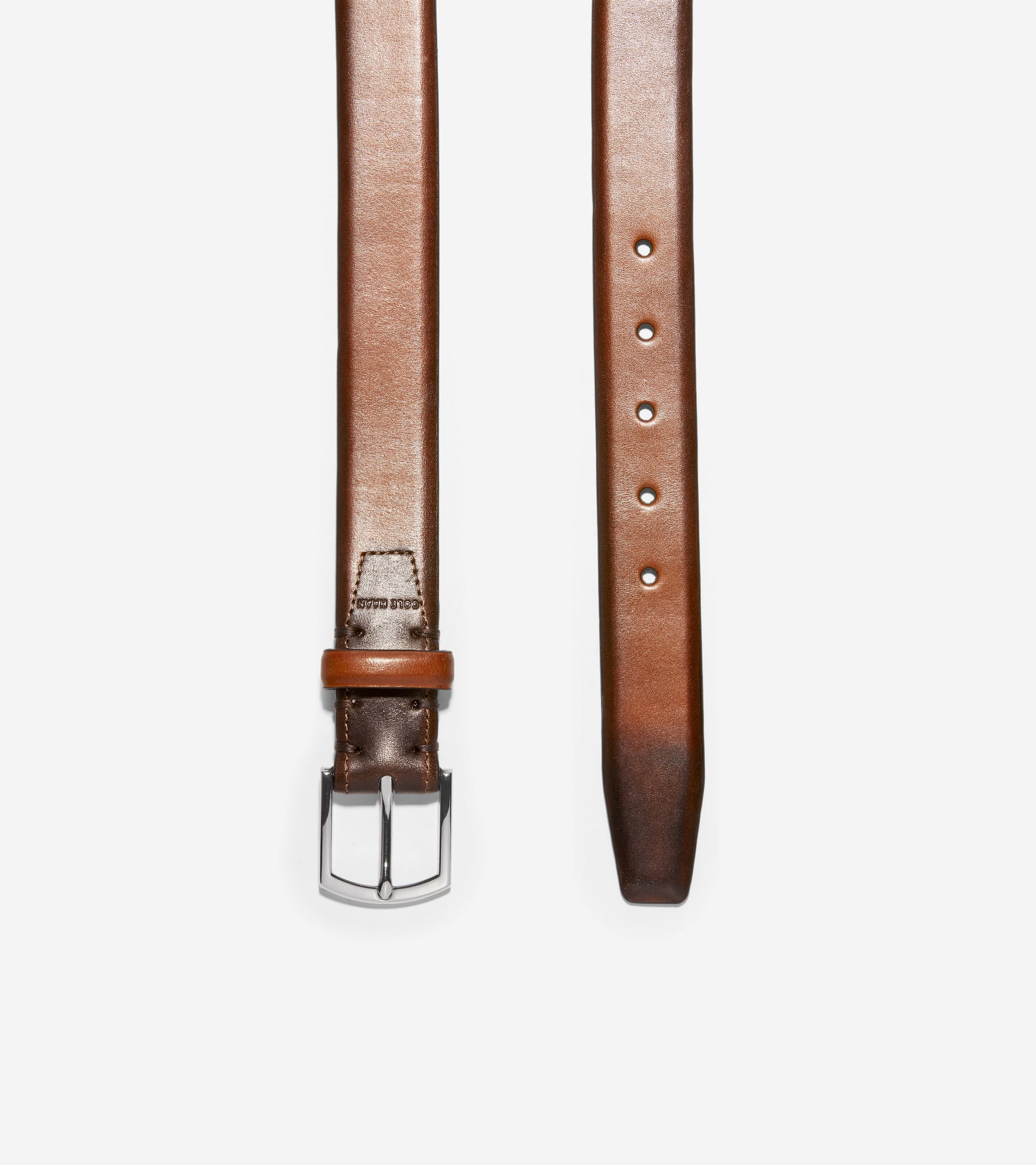 Lewis 32mm Burnished Leather Belt-British Tan