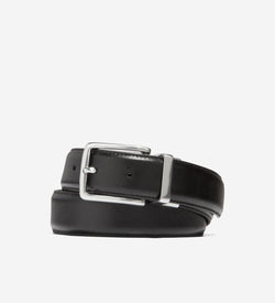 Reversible Feather Edge Belt-Black-Brown