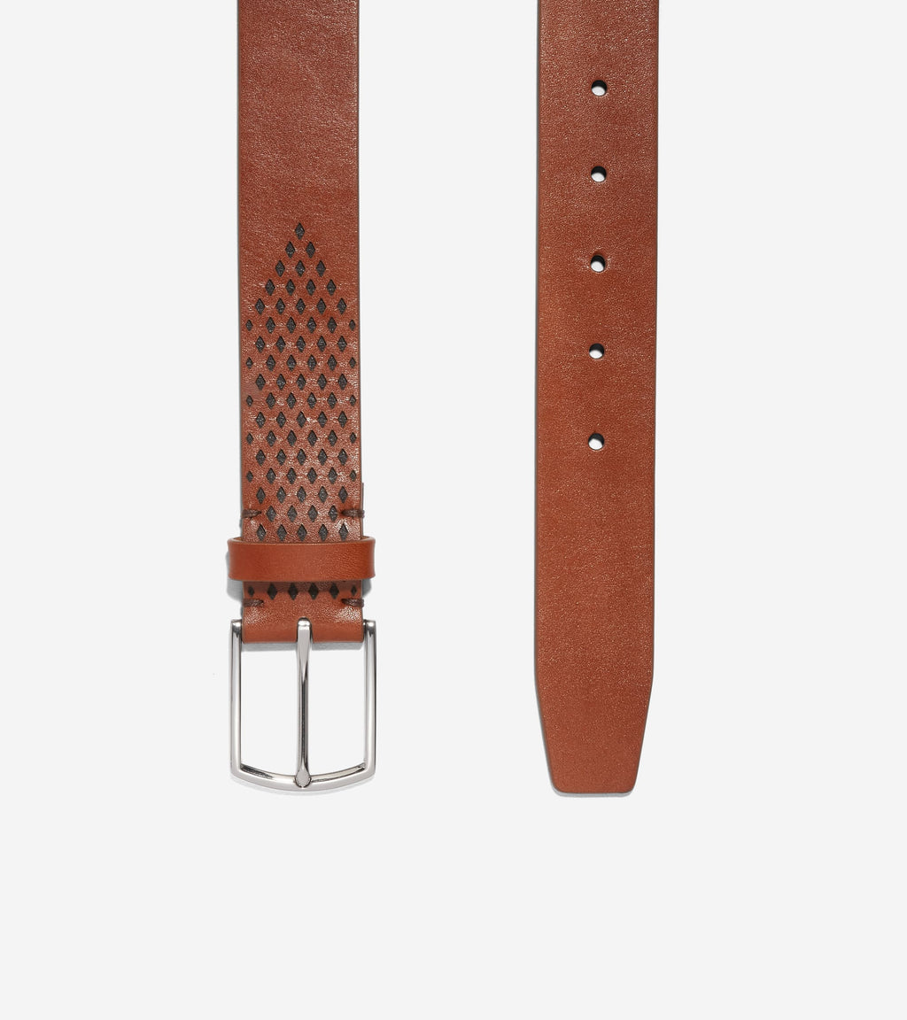 Washington Perforated 35mm Belt-British Tan