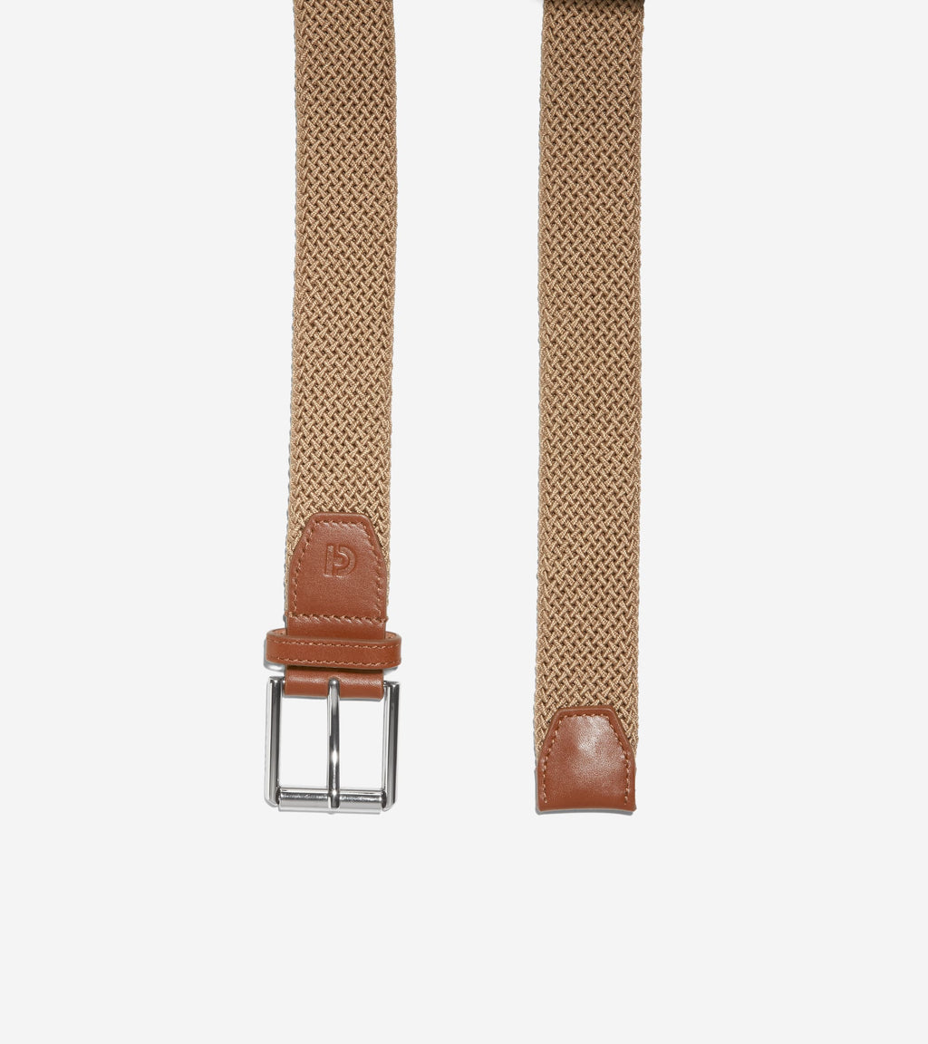 35MM Tubular Stretch Cord Belt-Khaki