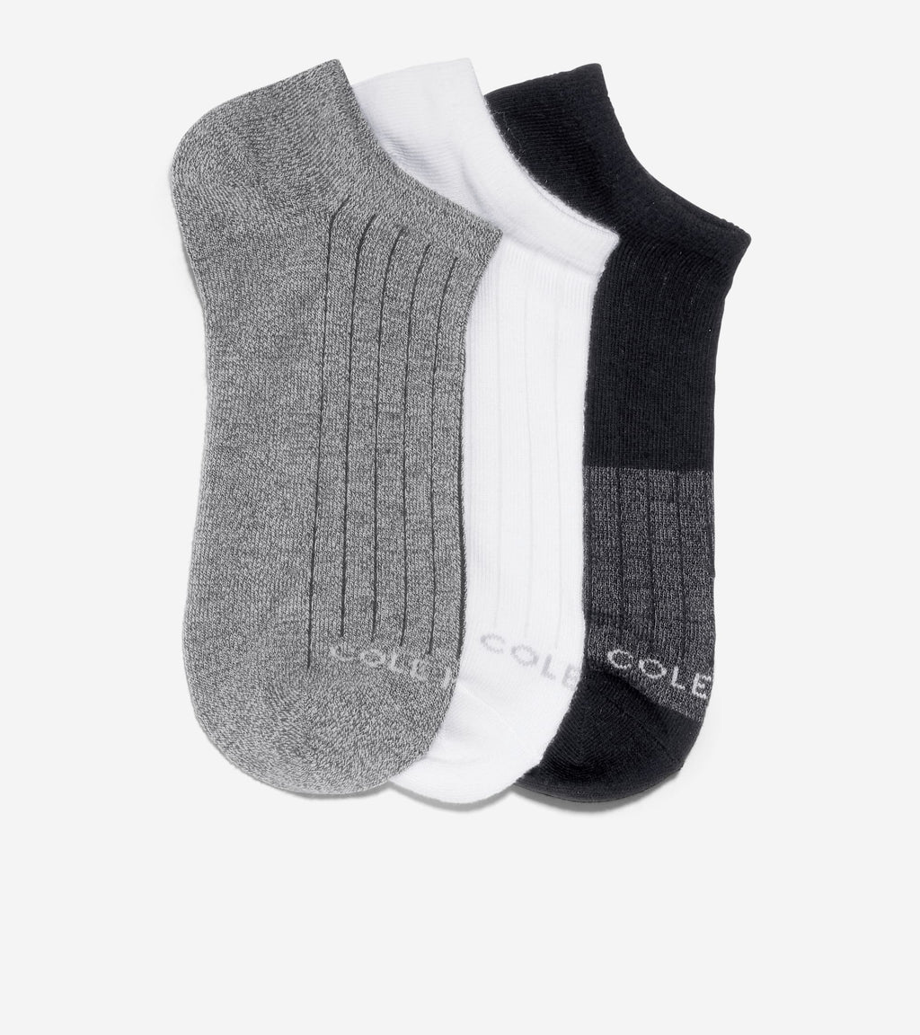 3 Pack Supersoft Low Cut Socks-Black Assorted