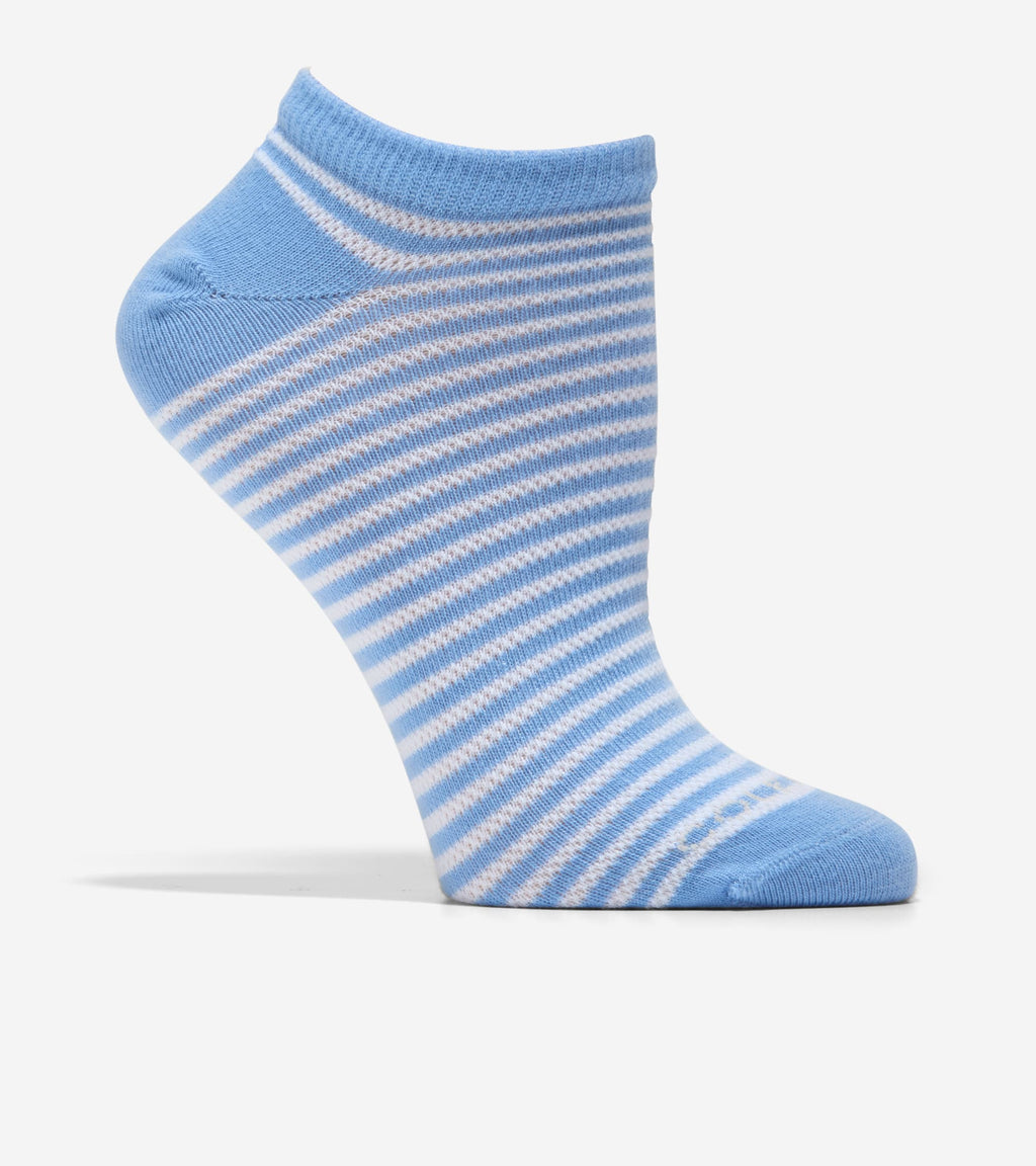 Women's 3-Pair Textured Stripe Super Soft Low Cut Socks-Green Assorted