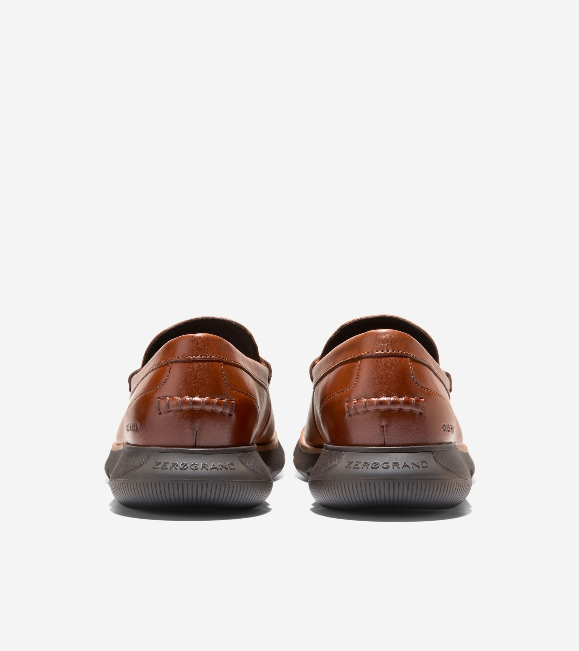 Men's 4.ZERØGRAND Penny Loafers-British Tan-Chocolate-Black