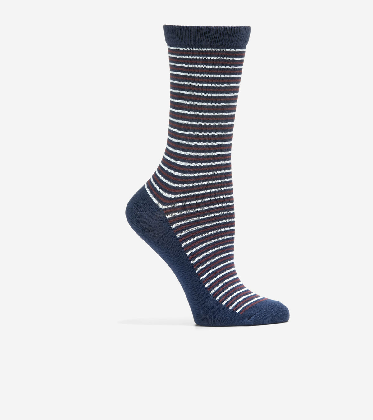 Women's 4-Pair Plaid/stripe Gift Box Socks-Blue-Assorted