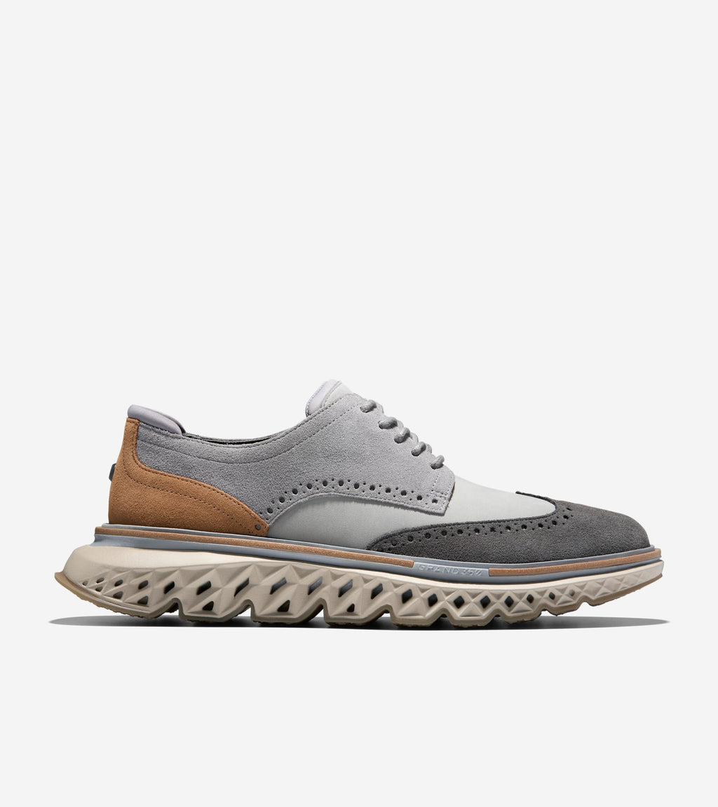 Men's 5.ZERØGRAND Wingtip Oxfords-Ultimate Gray-Toasted Coconut