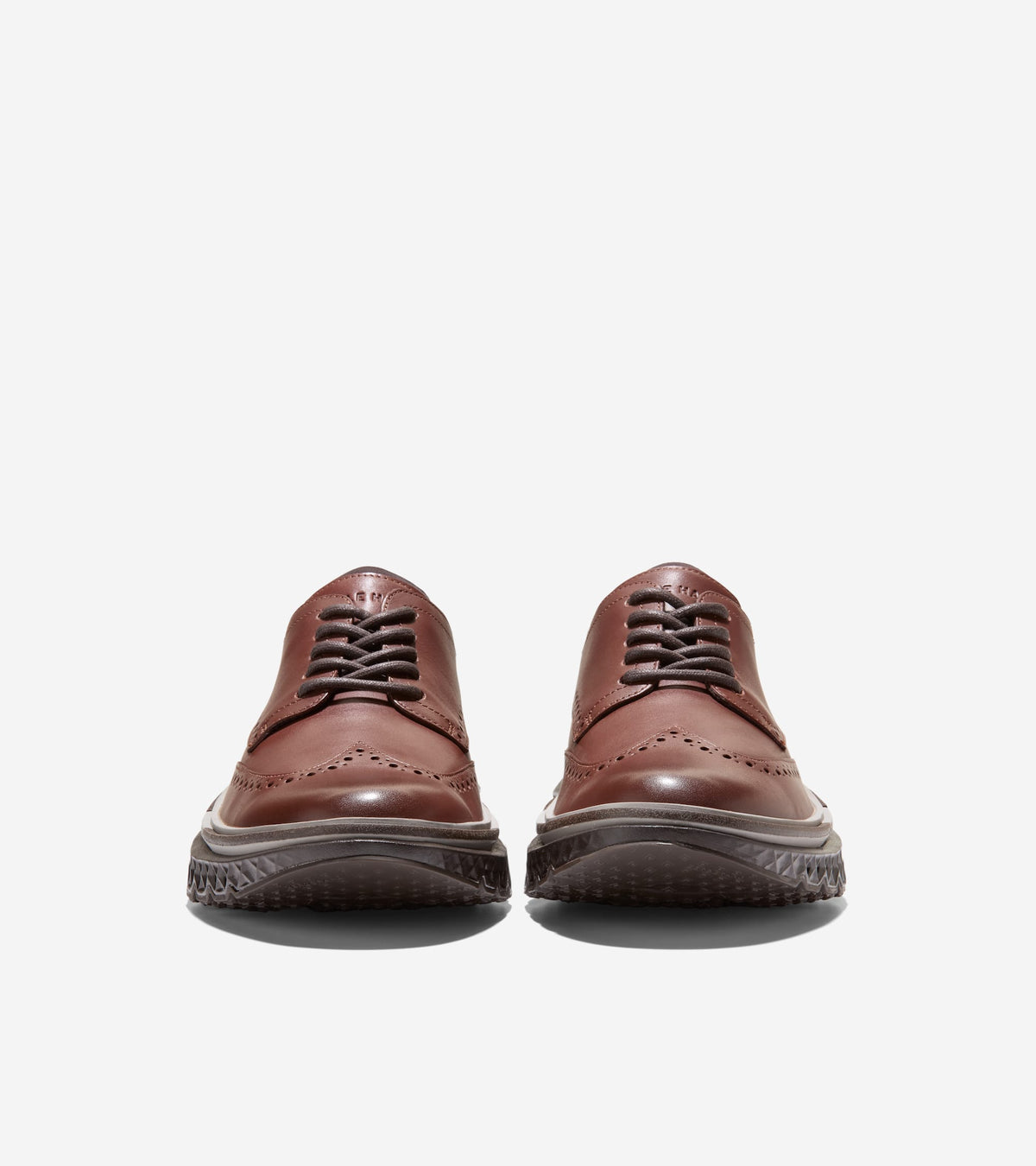 Men's 5.ZERØGRAND Wingtip Oxfords-Woodbury-Paloma-Dark Chocolate