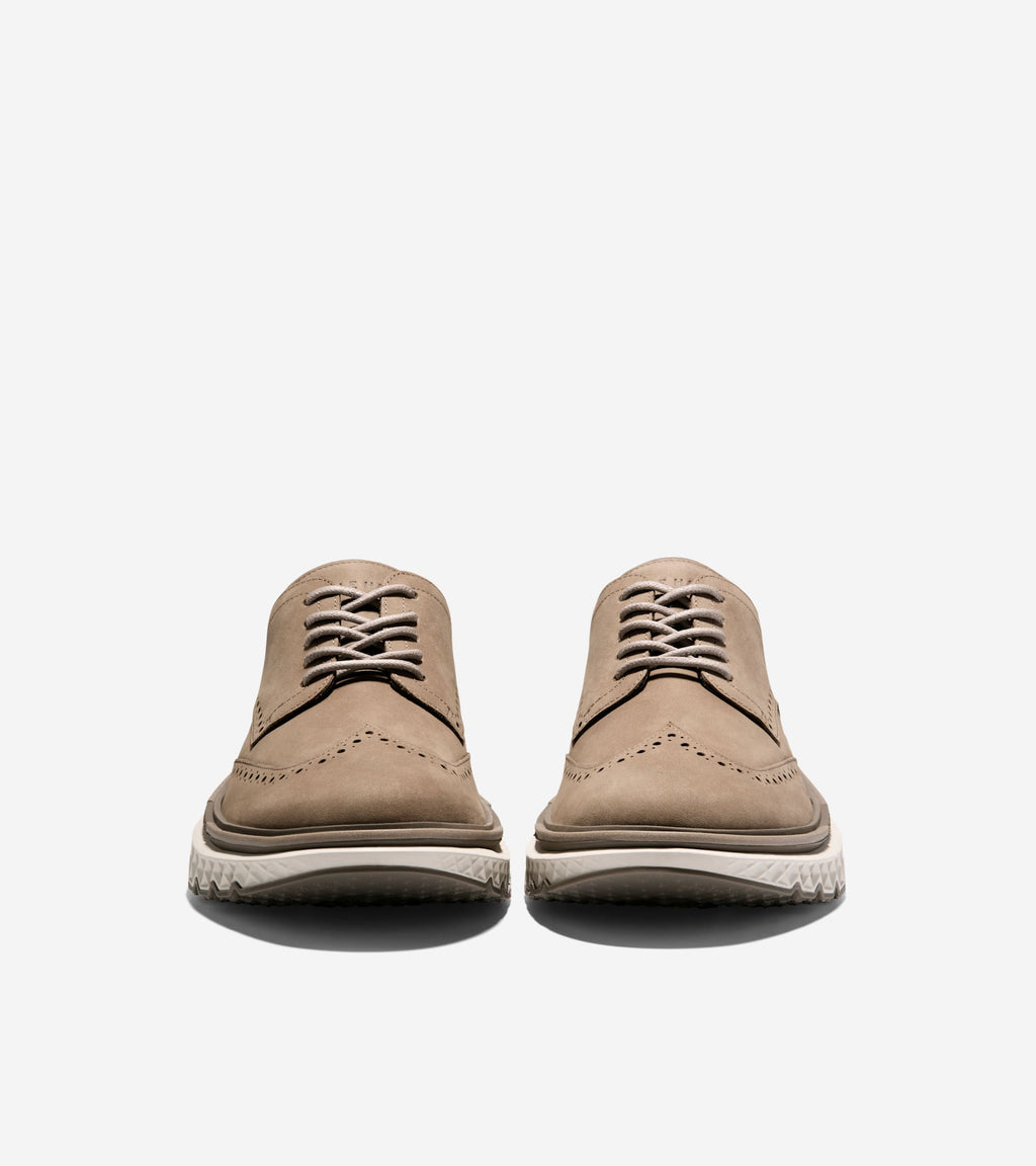 Men's 5.ZERØGRAND Wingtip Oxfords-Irish Coffee-Truffle