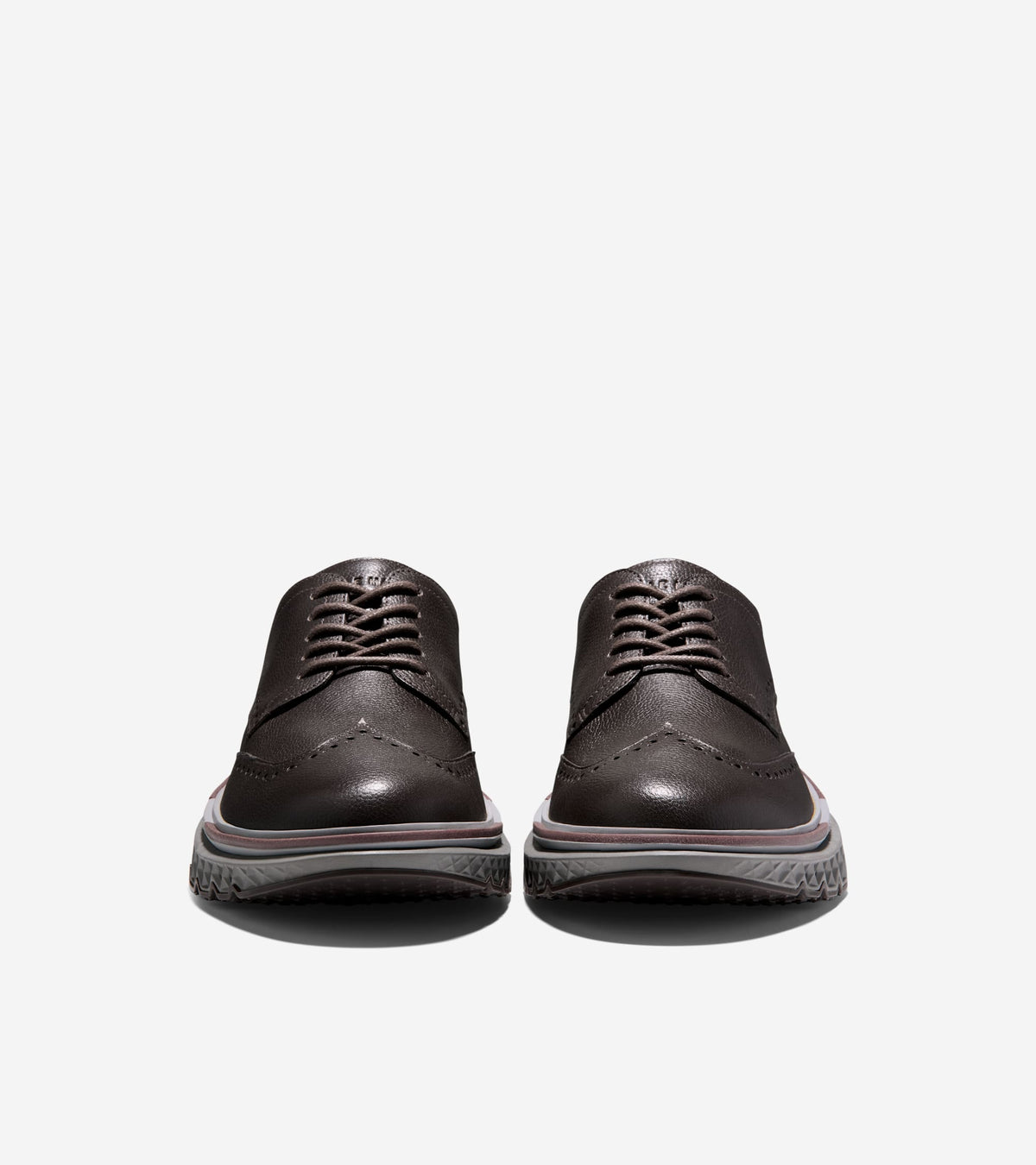 Men's 5.ZERØGRAND Wingtip Oxfords-Java-Bloodstone-Steel Gray