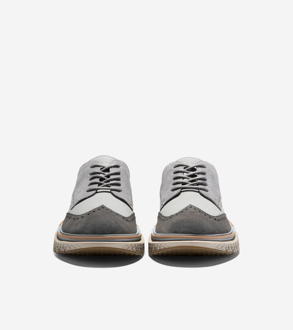 Men's 5.ZERØGRAND Wingtip Oxfords-Ultimate Gray-Toasted Coconut
