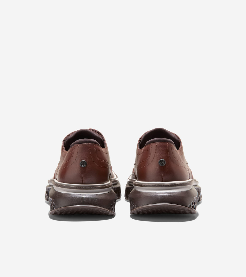 Men's 5.ZERØGRAND Wingtip Oxfords-Woodbury-Paloma-Dark Chocolate