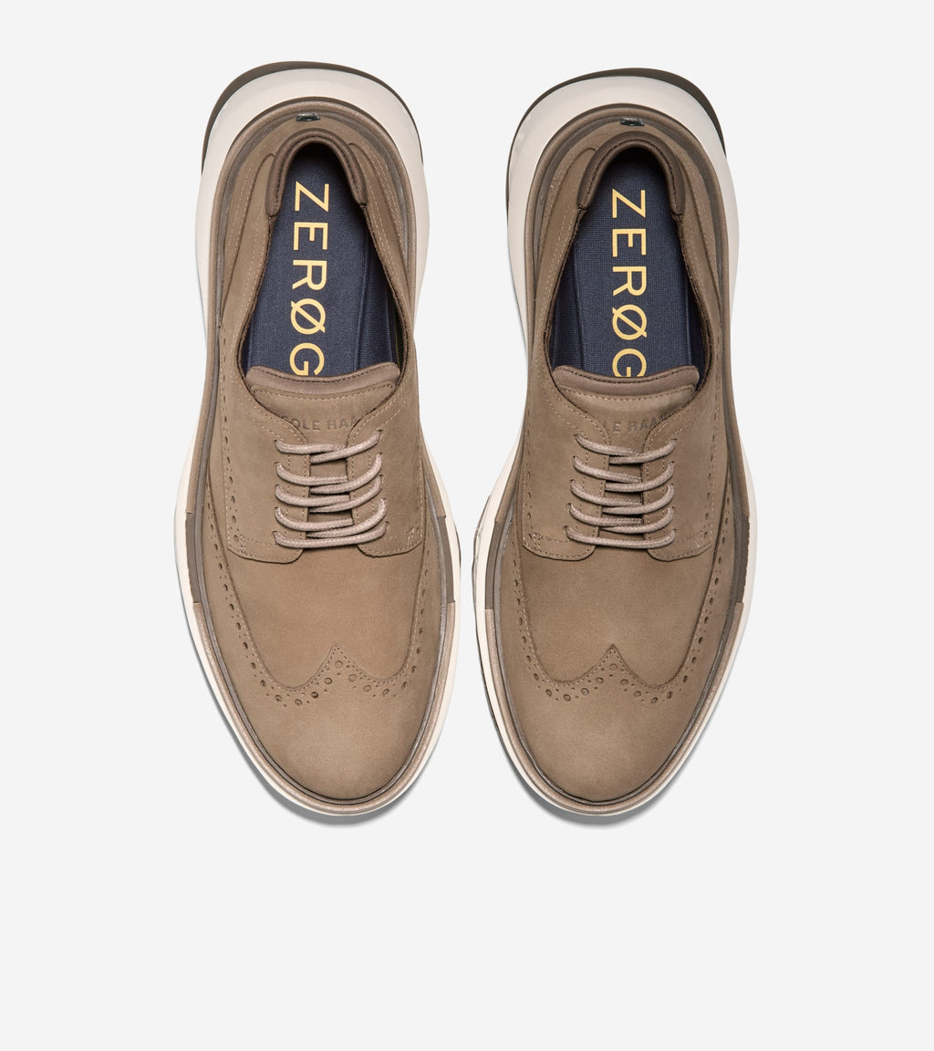 Men's 5.ZERØGRAND Wingtip Oxfords-Irish Coffee-Truffle