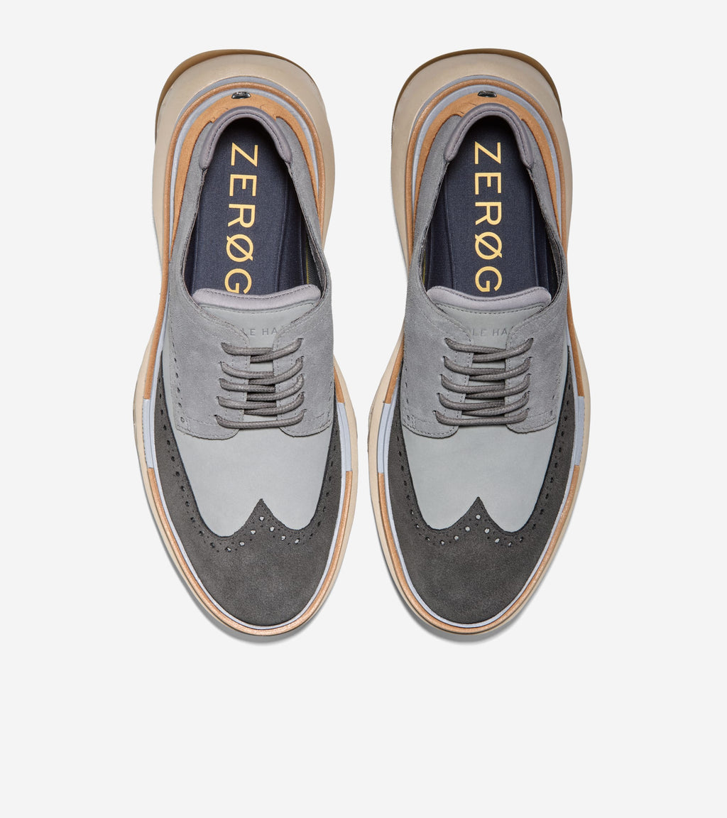 Men's 5.ZERØGRAND Wingtip Oxfords-Ultimate Gray-Toasted Coconut