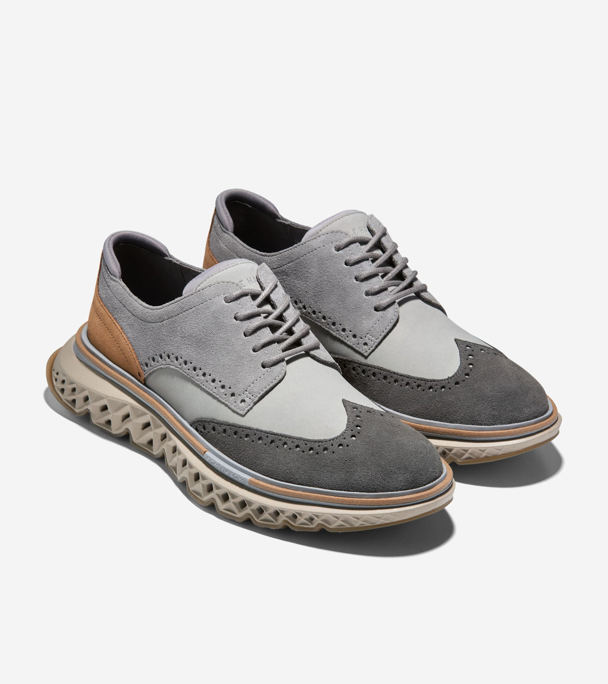 Men's 5.ZERØGRAND Wingtip Oxfords-Ultimate Gray-Toasted Coconut