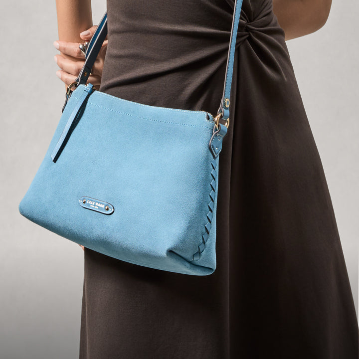 Blue crossbody bag