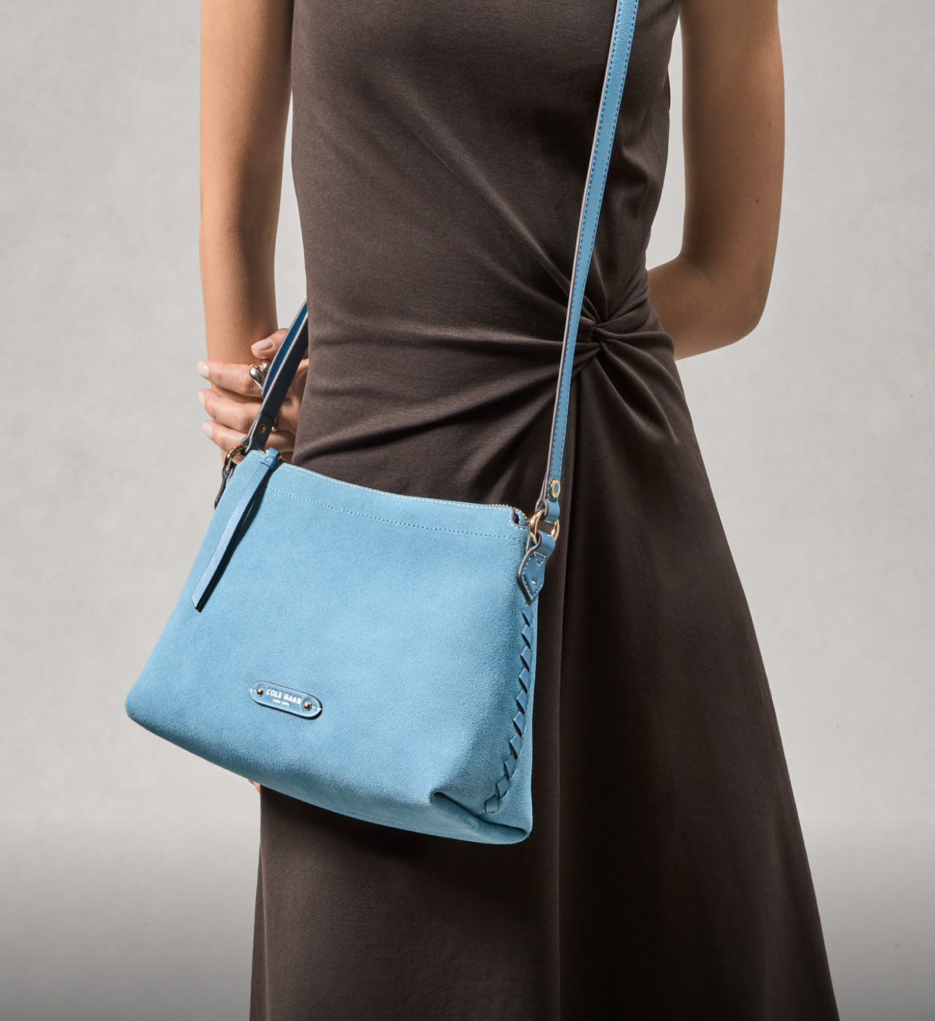 Blue crossbody bag