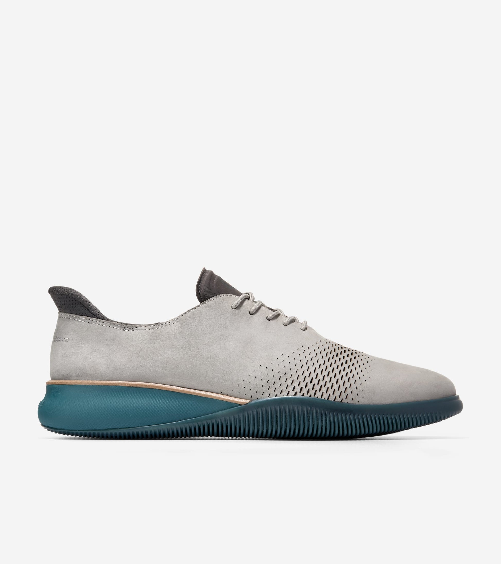 Men's 6.ZERØGRAND Laser Quick-On Oxfords-Ultimate Gray-Raven