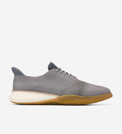 Men's 6.ZERØGRAND Laser Quick-On Oxfords-Steel Gray-Natural-Gum