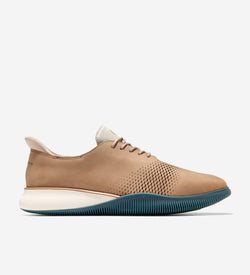 Men's 6.ZERØGRAND Laser Quick-On Oxfords-Dark Latte-Natural