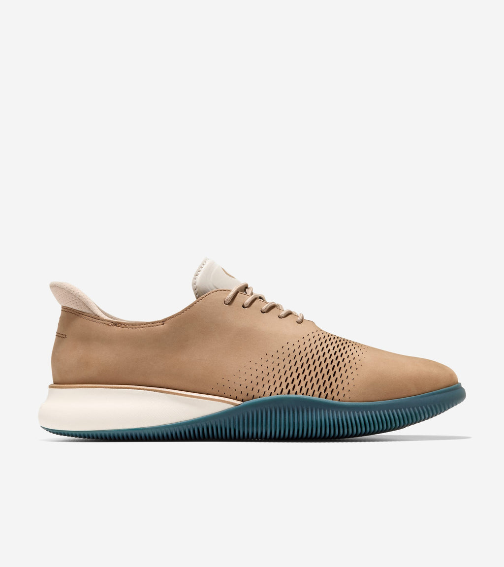 Men's 6.ZERØGRAND Laser Quick-On Oxfords-Dark Latte-Natural