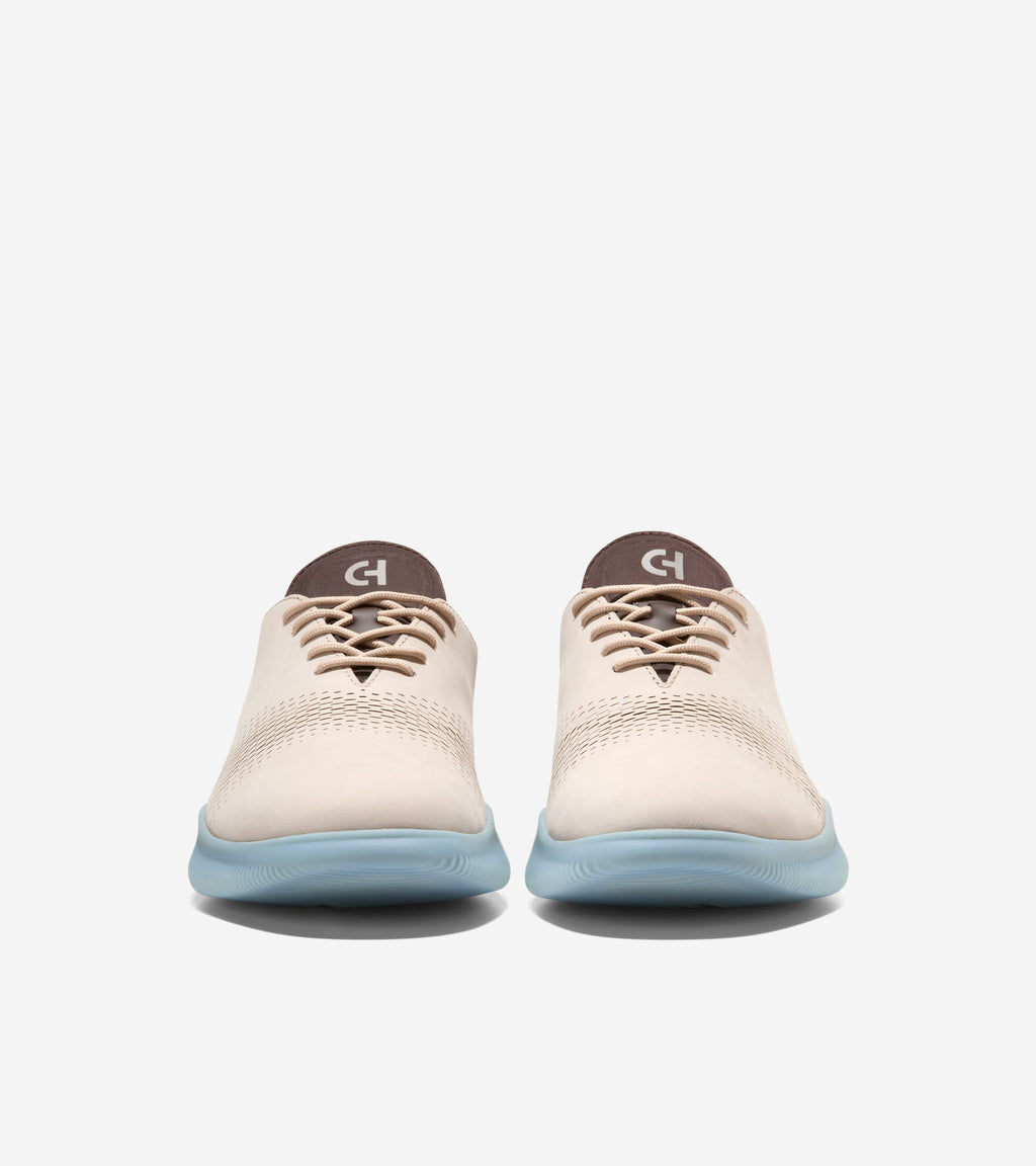 Men's 6.ZERØGRAND Laser Quick-On Oxfords-Light Whiskey-Dark Chocolate