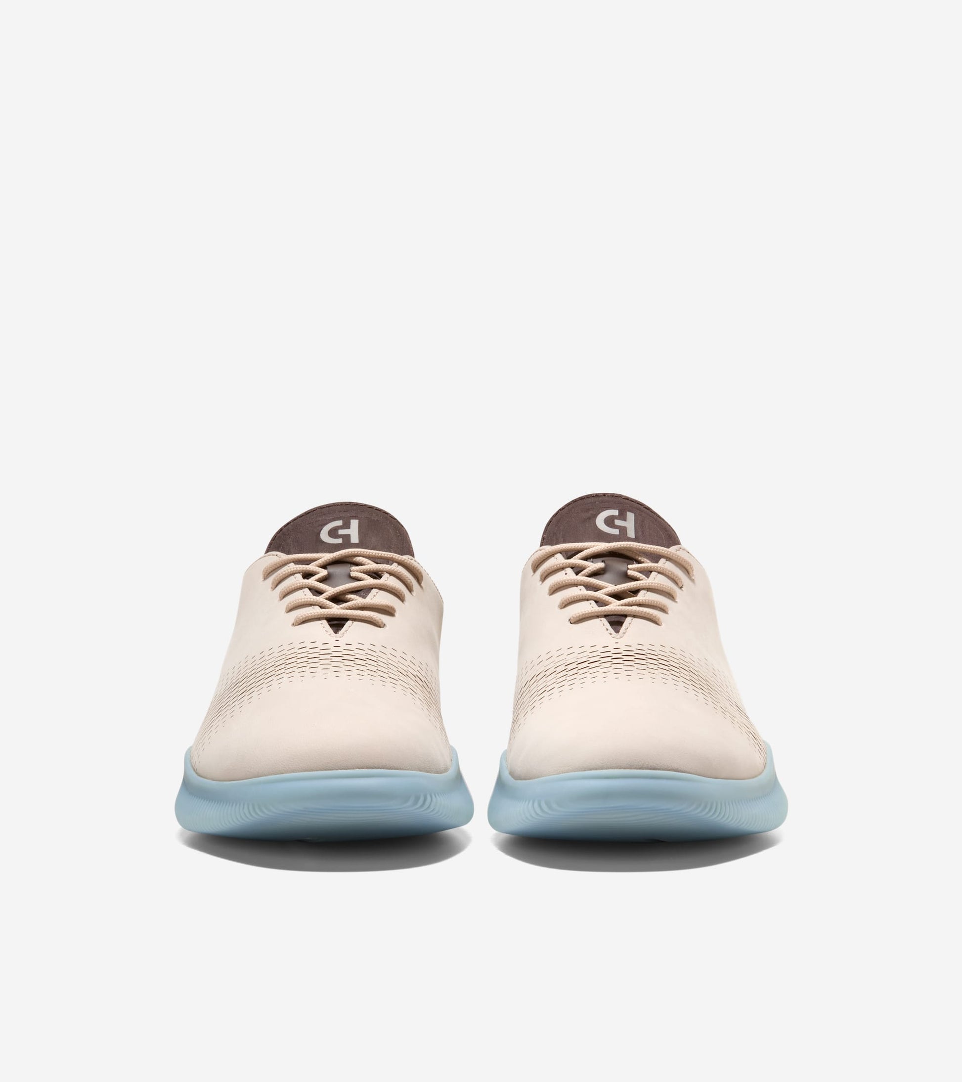 Men's 6.ZERØGRAND Laser Quick-On Oxfords-Light Whiskey-Dark Chocolate