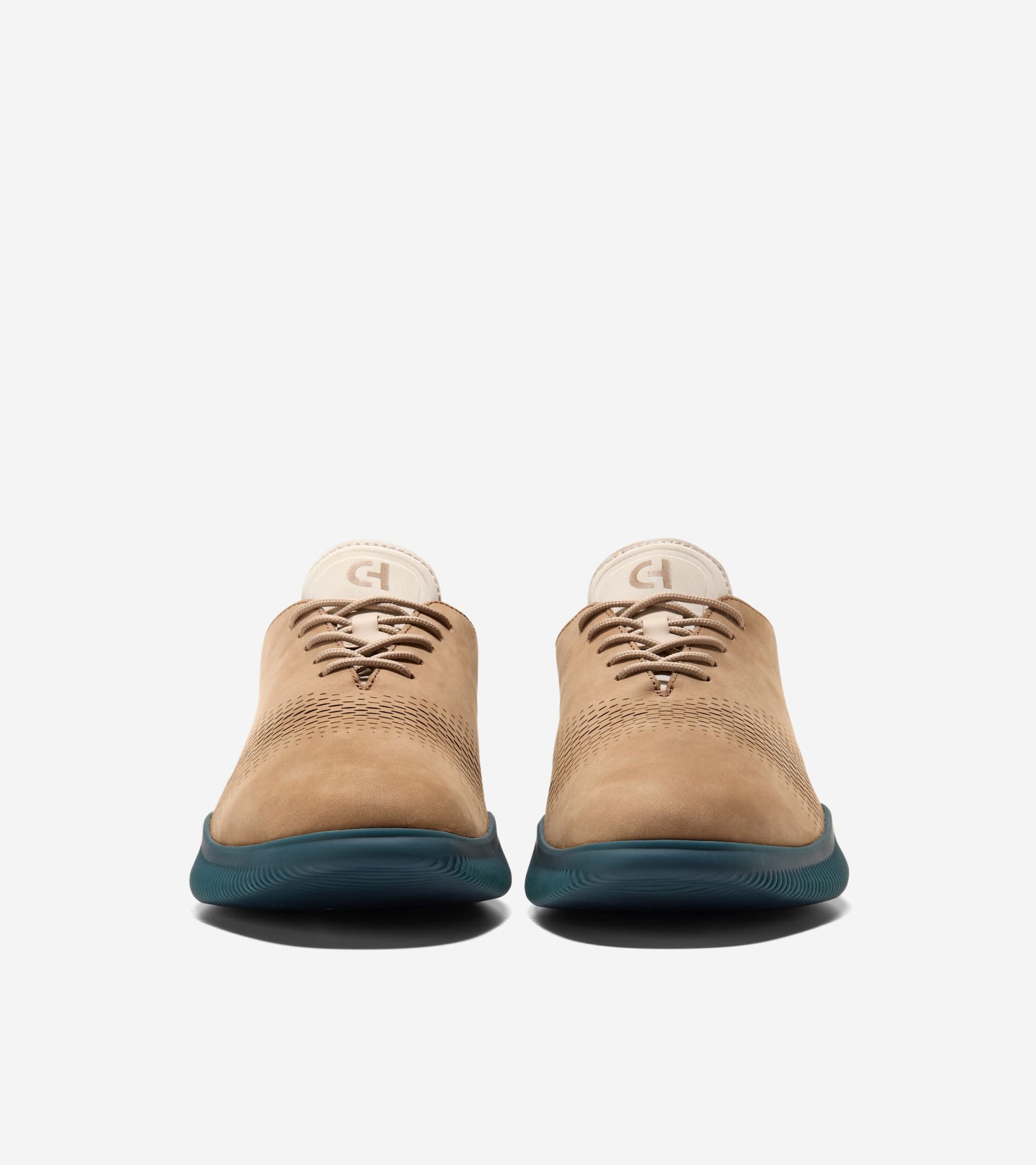 Men's 6.ZERØGRAND Laser Quick-On Oxfords-Dark Latte-Natural