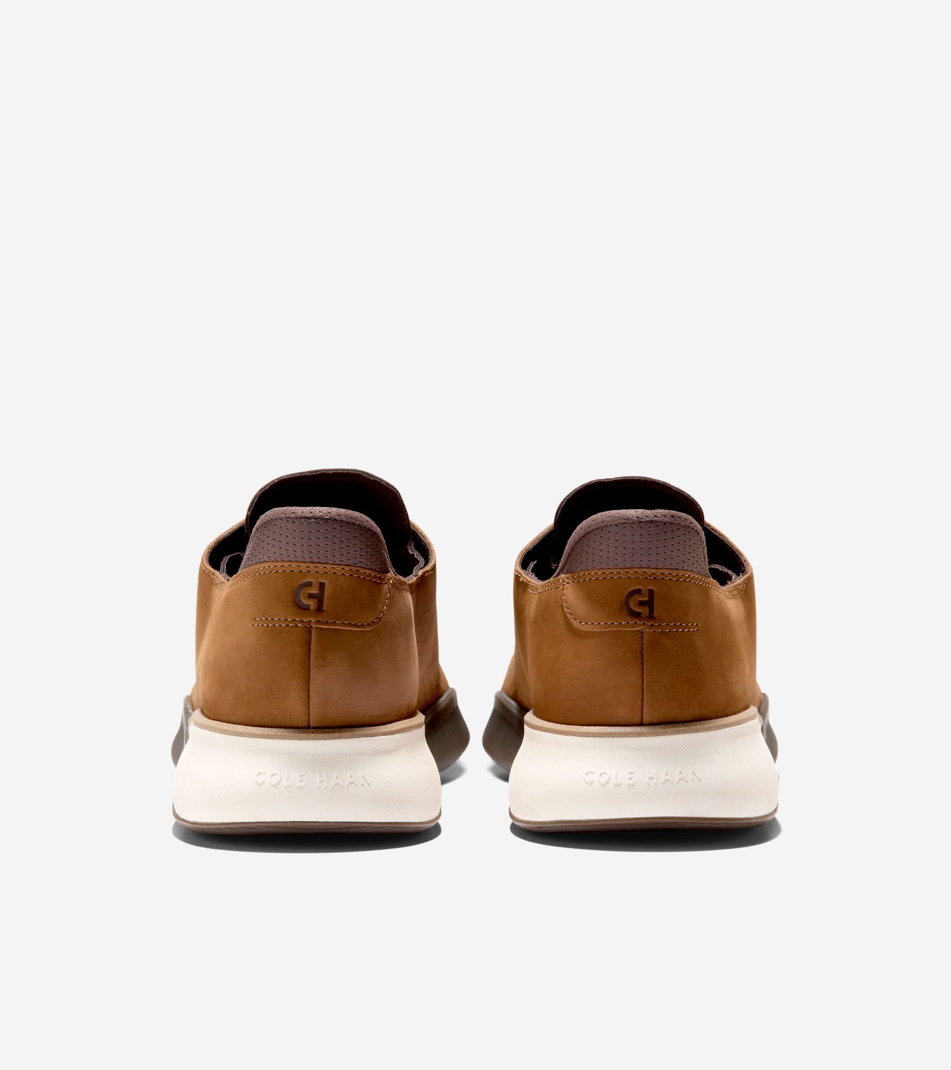 Men's 6.ZERØGRAND Laser Quick-On Oxfords-Tobacco-Natural-Dark Chocolate