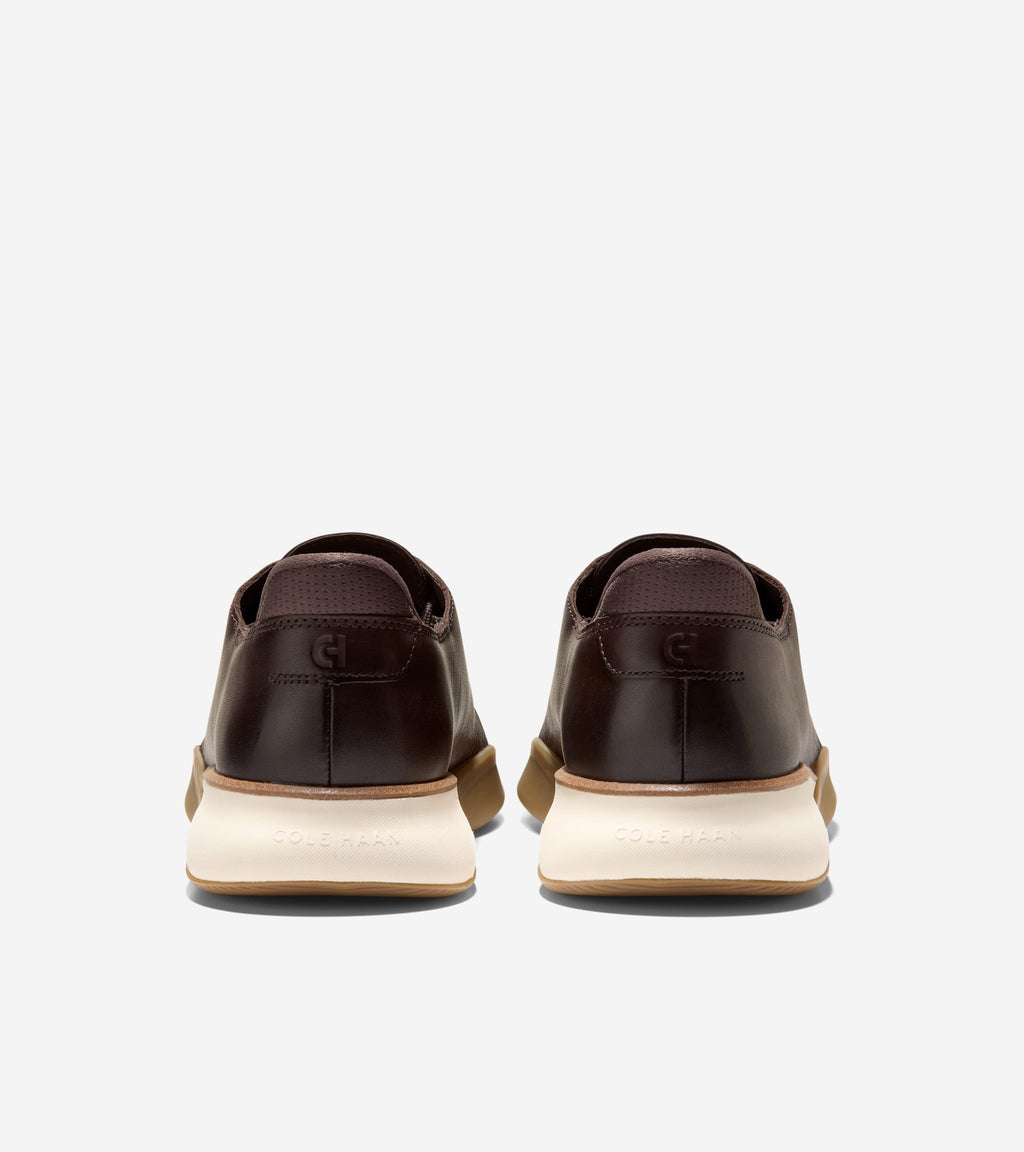 Men's 6.ZERØGRAND Laser Quick-On Oxfords-Dark Chocolate-Dark Natural
