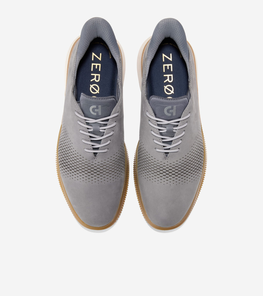 Men's 6.ZERØGRAND Laser Quick-On Oxfords-Steel Gray-Natural-Gum
