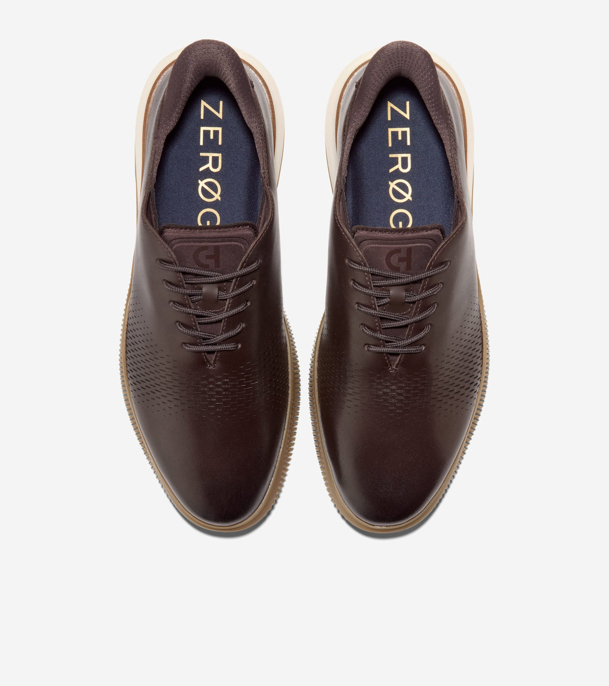 Men's 6.ZERØGRAND Laser Quick-On Oxfords-Dark Chocolate-Dark Natural