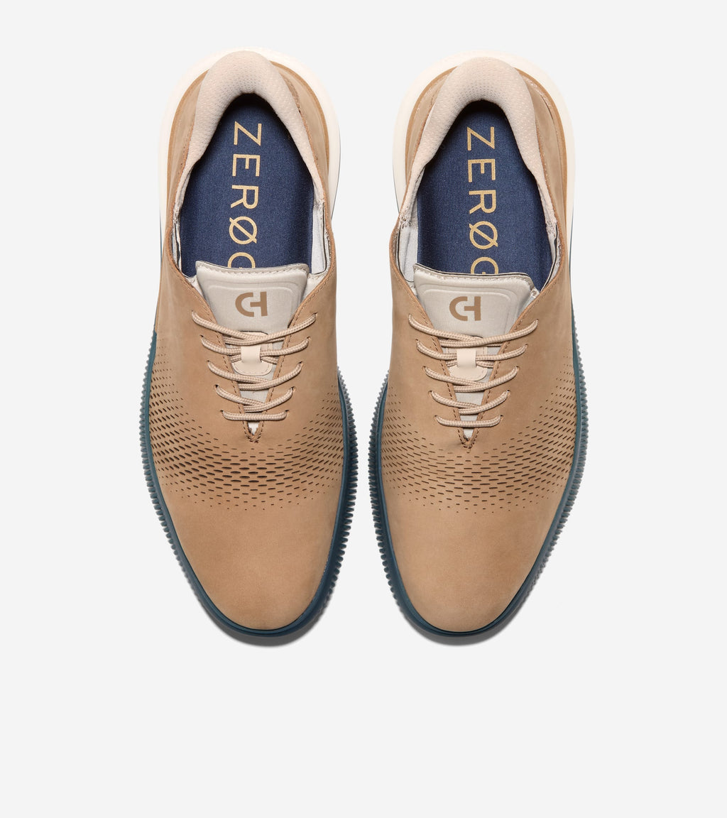Men's 6.ZERØGRAND Laser Quick-On Oxfords-Dark Latte-Natural