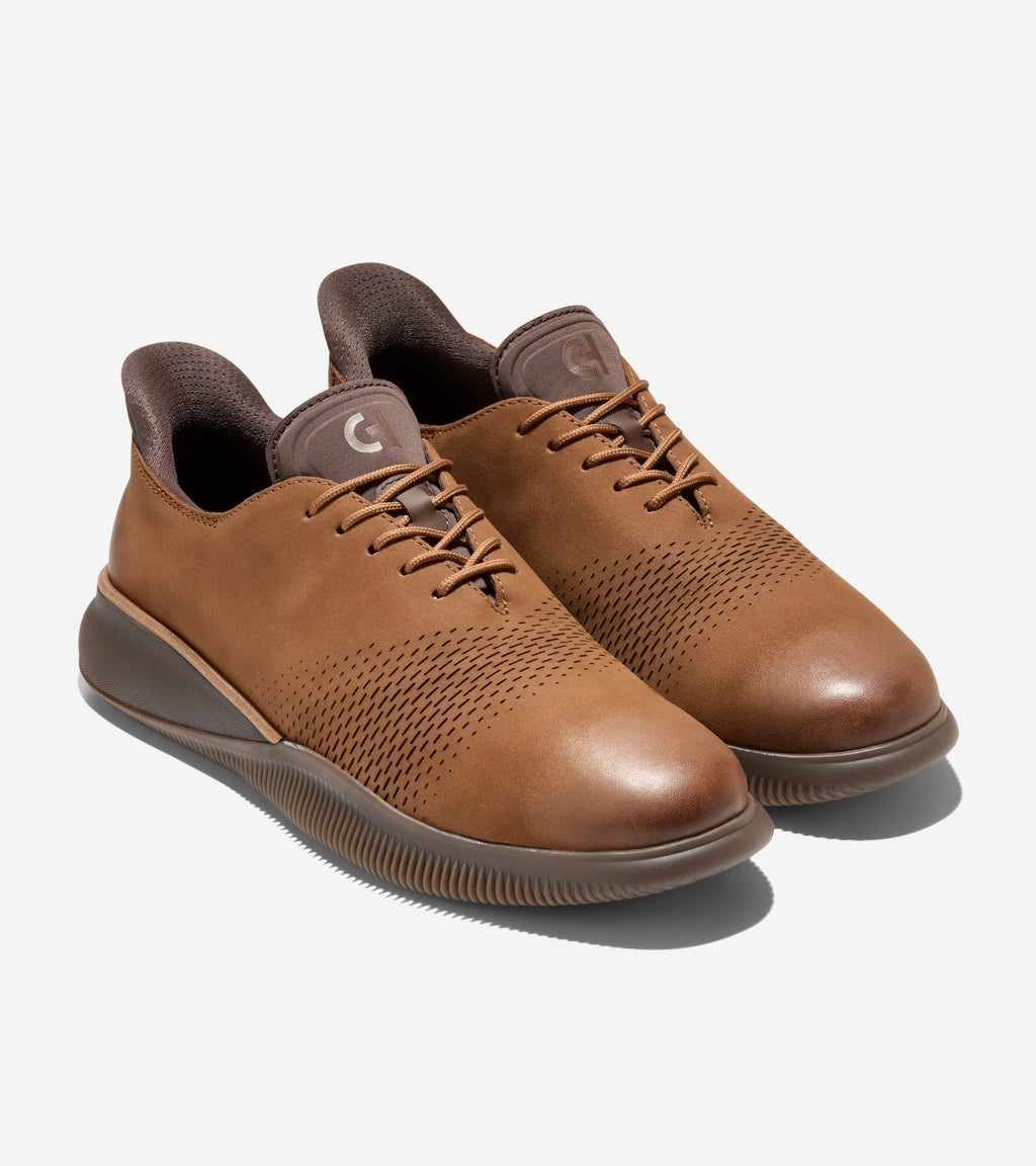 Men's 6.ZERØGRAND Laser Quick-On Oxfords-Chestnut-Dark Natural-Java