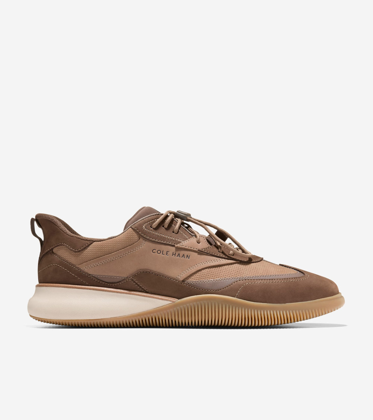 Men's 6.ZERØGRAND Quick-On Leather Sneakers-Irish Coffee-Truffle