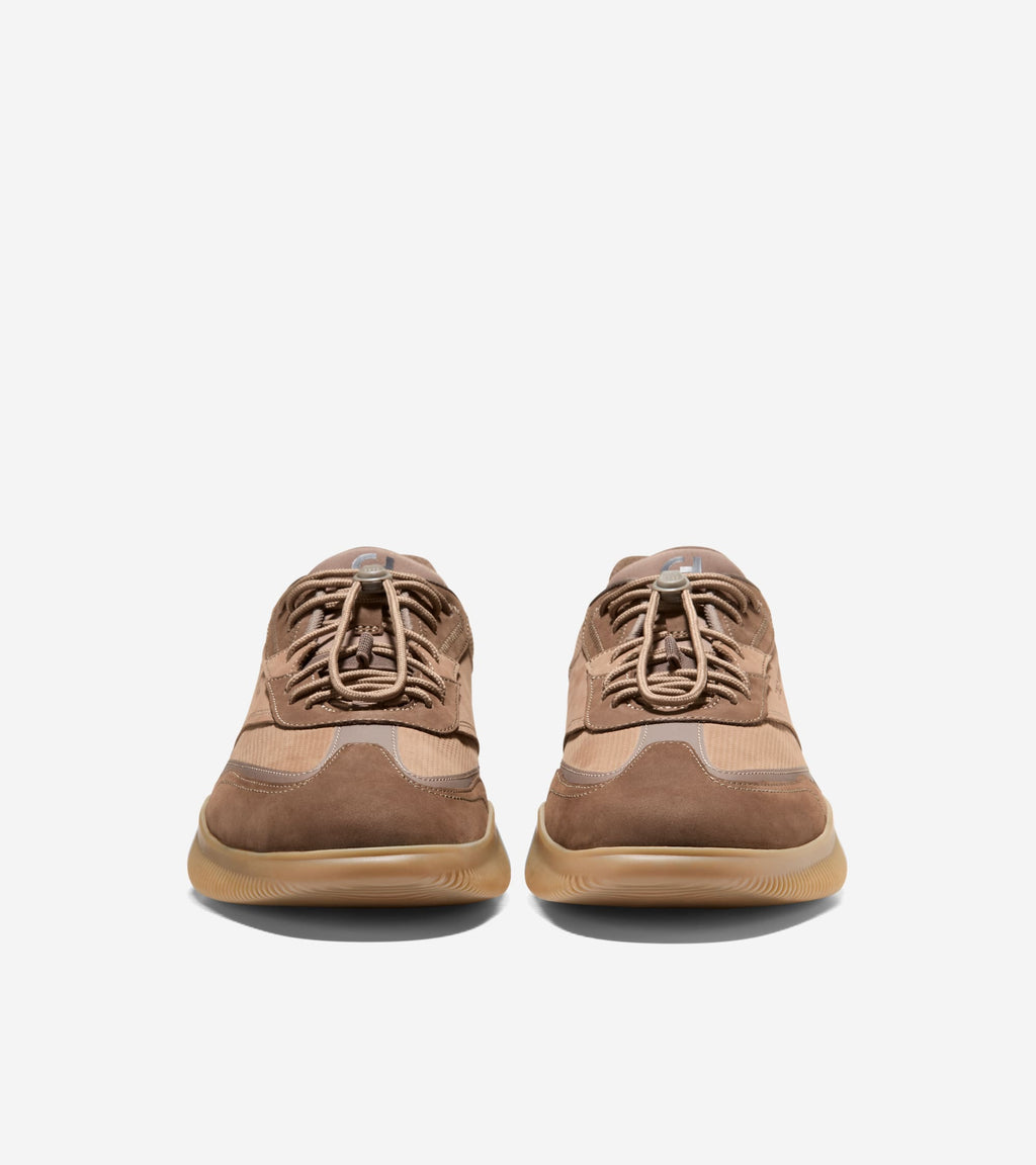 Men's 6.ZERØGRAND Quick-On Leather Sneakers-Irish Coffee-Truffle