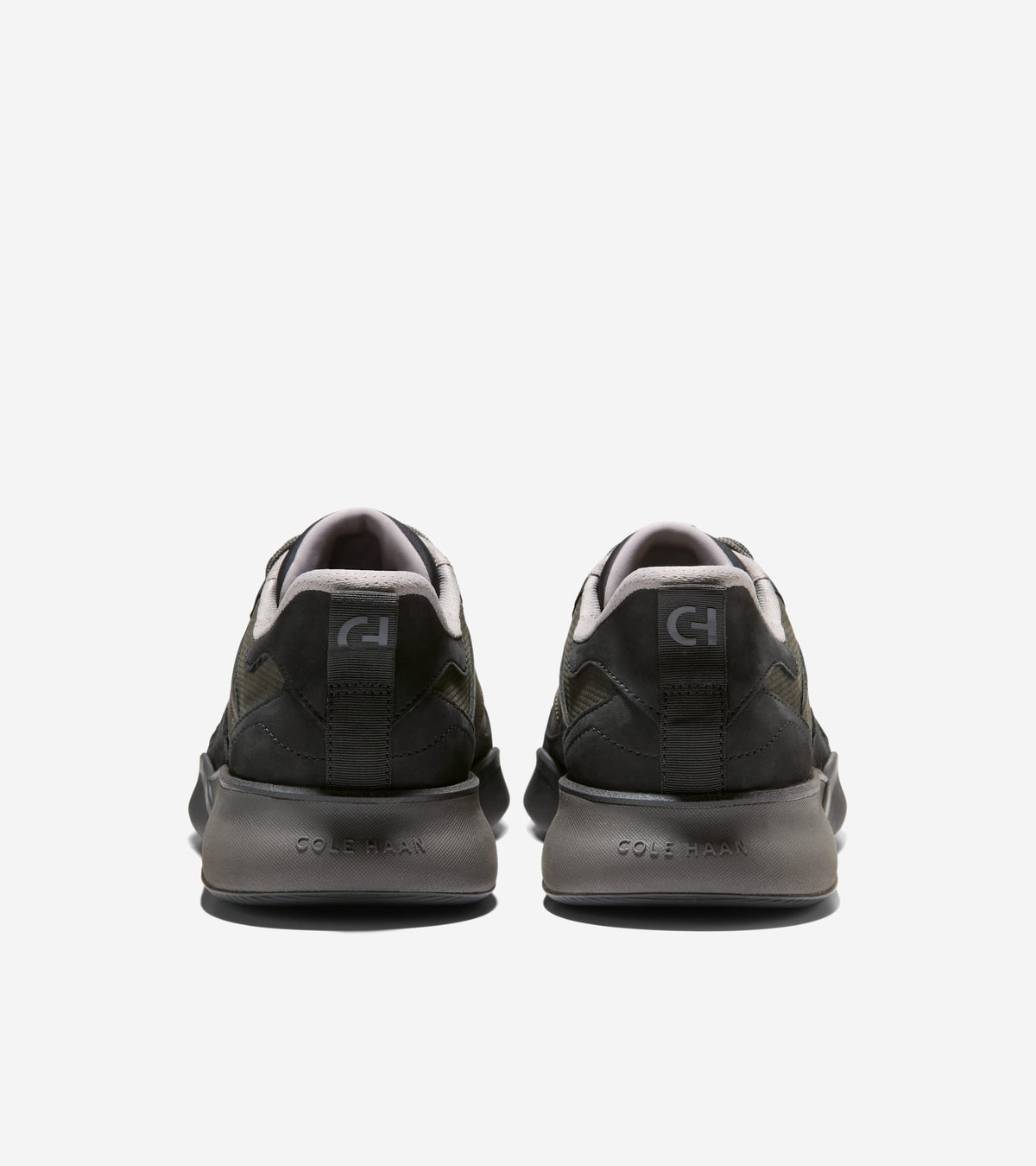 Men's 6.ZERØGRAND Quick-On Leather Sneakers-Black-Raven