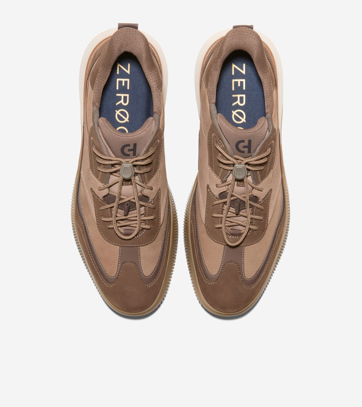 Men's 6.ZERØGRAND Quick-On Leather Sneakers-Irish Coffee-Truffle