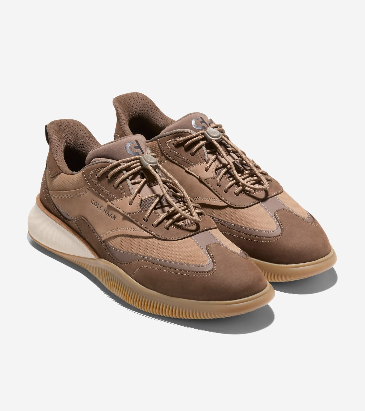 Men's 6.ZERØGRAND Quick-On Leather Sneakers-Irish Coffee-Truffle