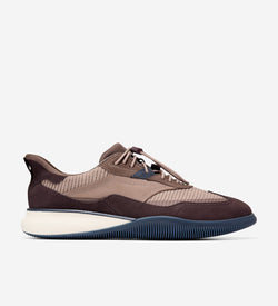 Men's 6.ZERØGRAND Quick-On Sneakers-Irish Coffee-Navy Blazer