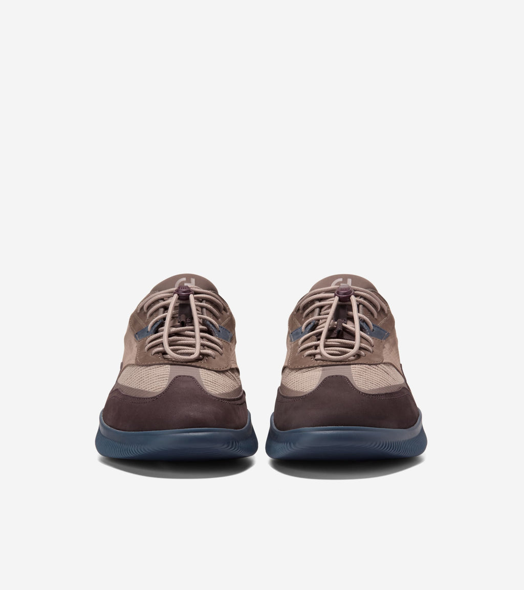 Men's 6.ZERØGRAND Quick-On Sneakers-Irish Coffee-Navy Blazer