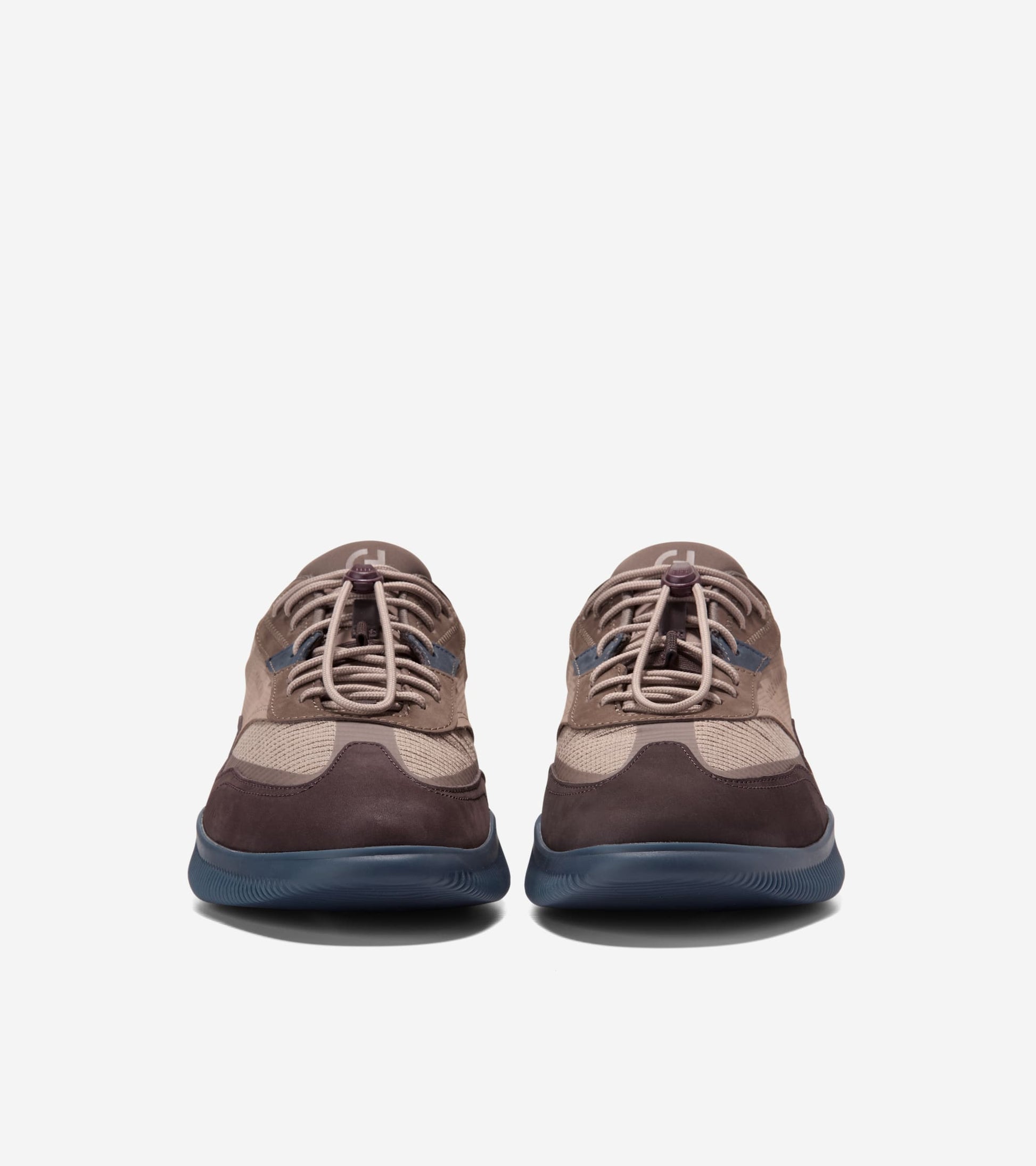 Men's 6.ZERØGRAND Quick-On Sneakers-Irish Coffee-Navy Blazer