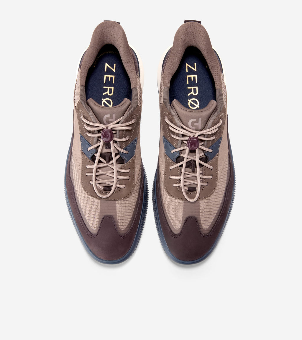 Men's 6.ZERØGRAND Quick-On Sneakers-Irish Coffee-Navy Blazer