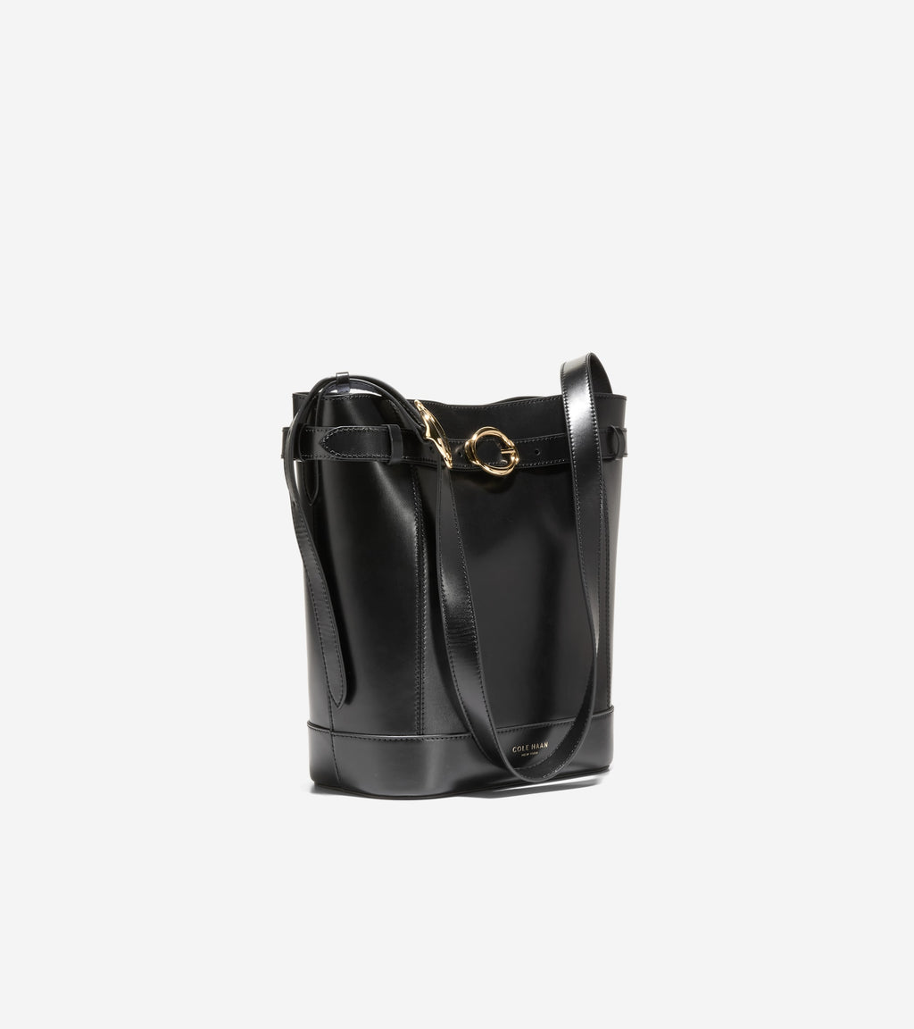 Women's Alexandria Bucket Bag-Black