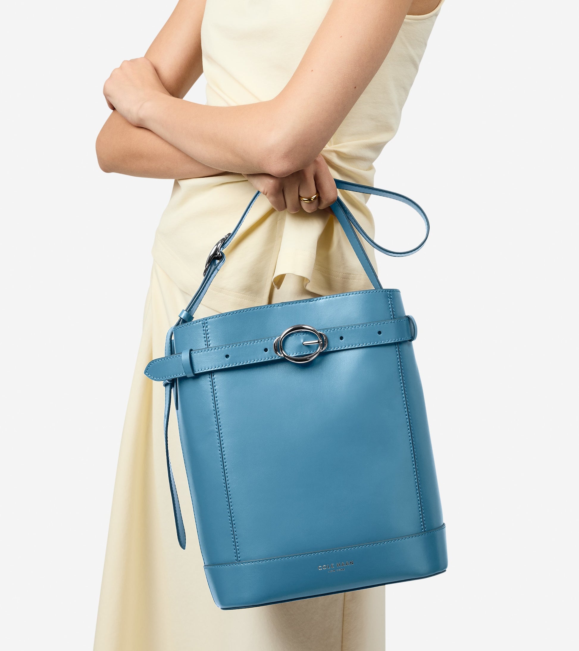 Women's Alexandria Bucket Bag-Provincial Blue