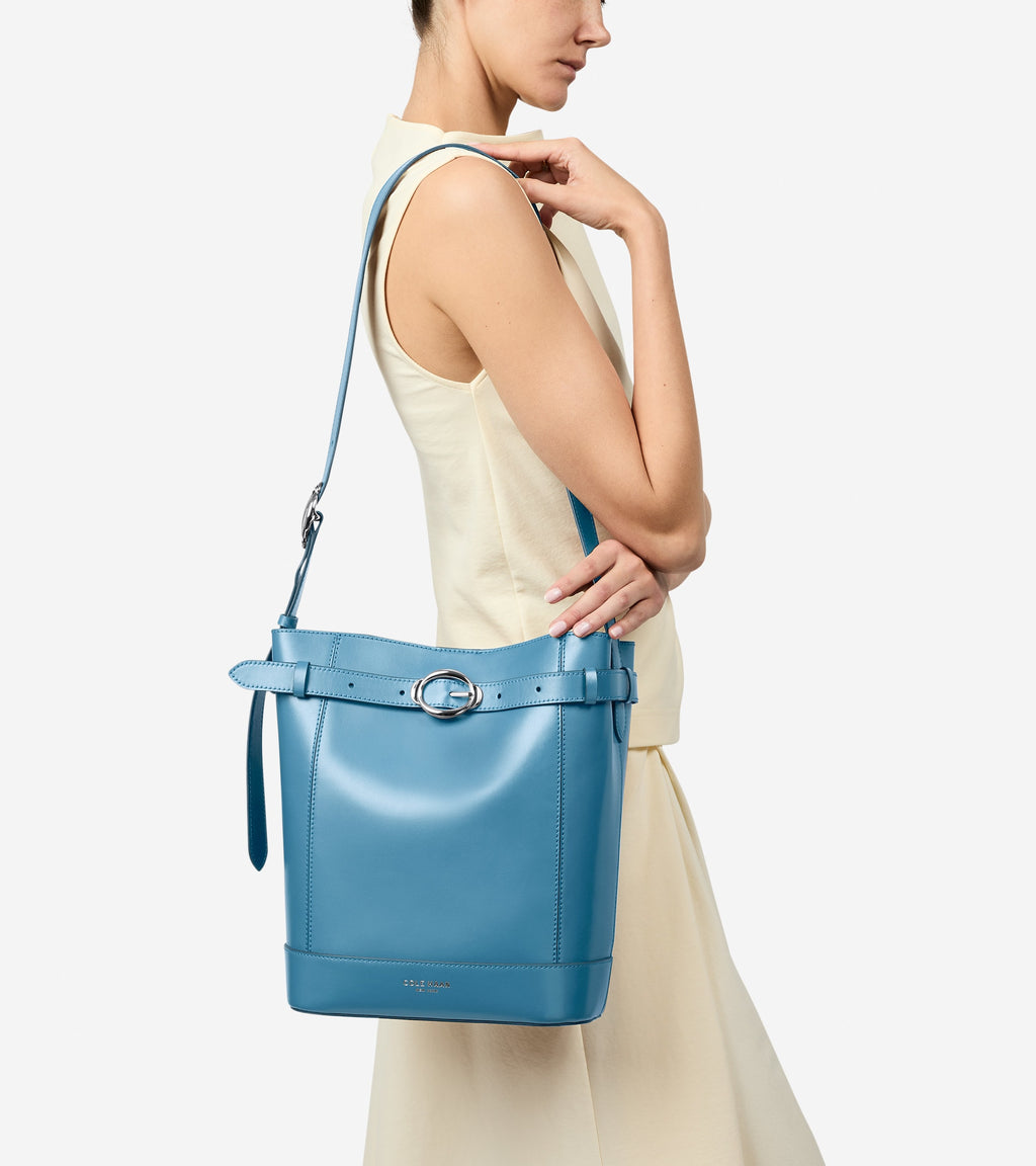 Women's Alexandria Bucket Bag-Provincial Blue