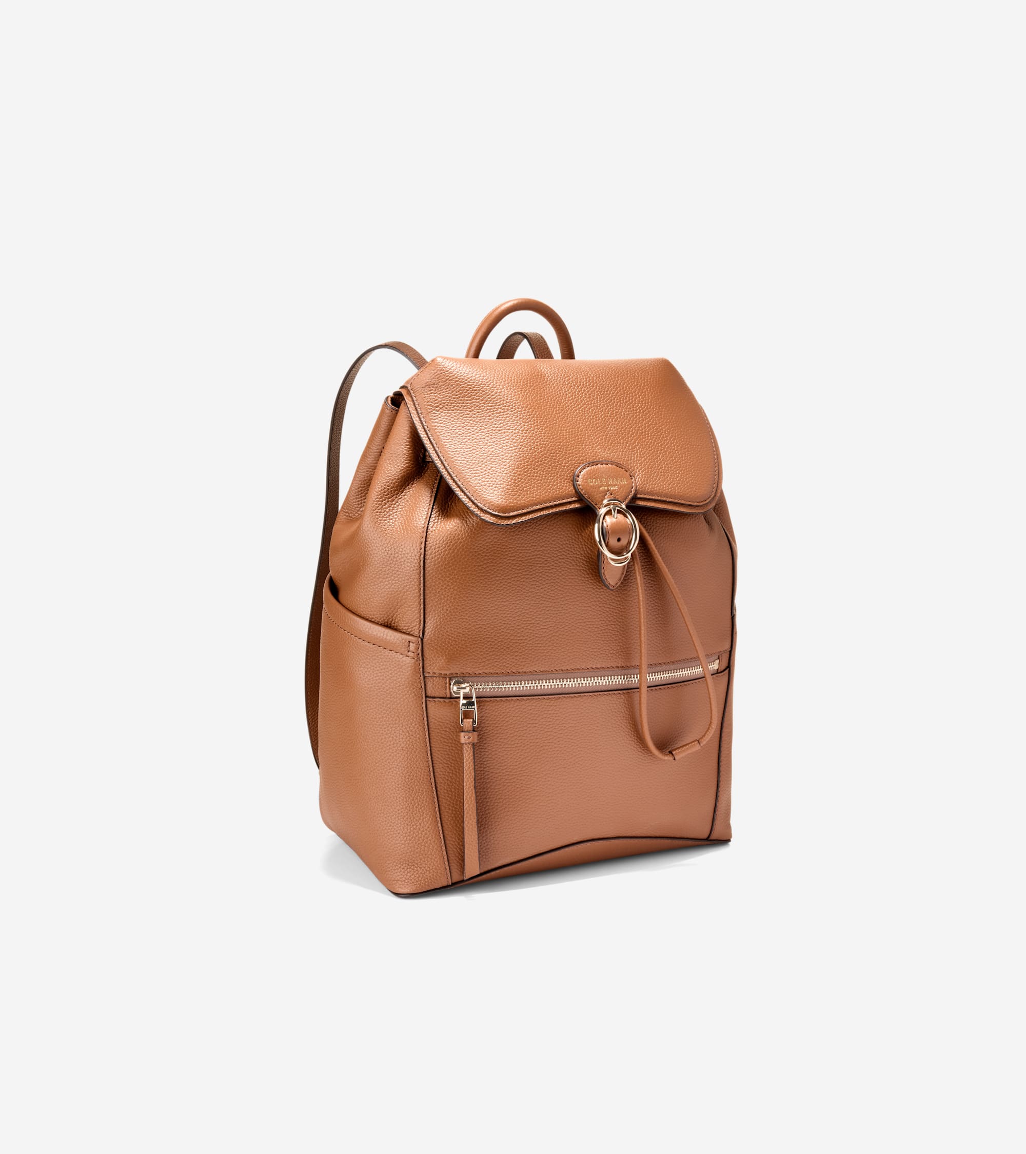 Women's Alexandria Medium Flap Backpack in Brown | Cole Haan