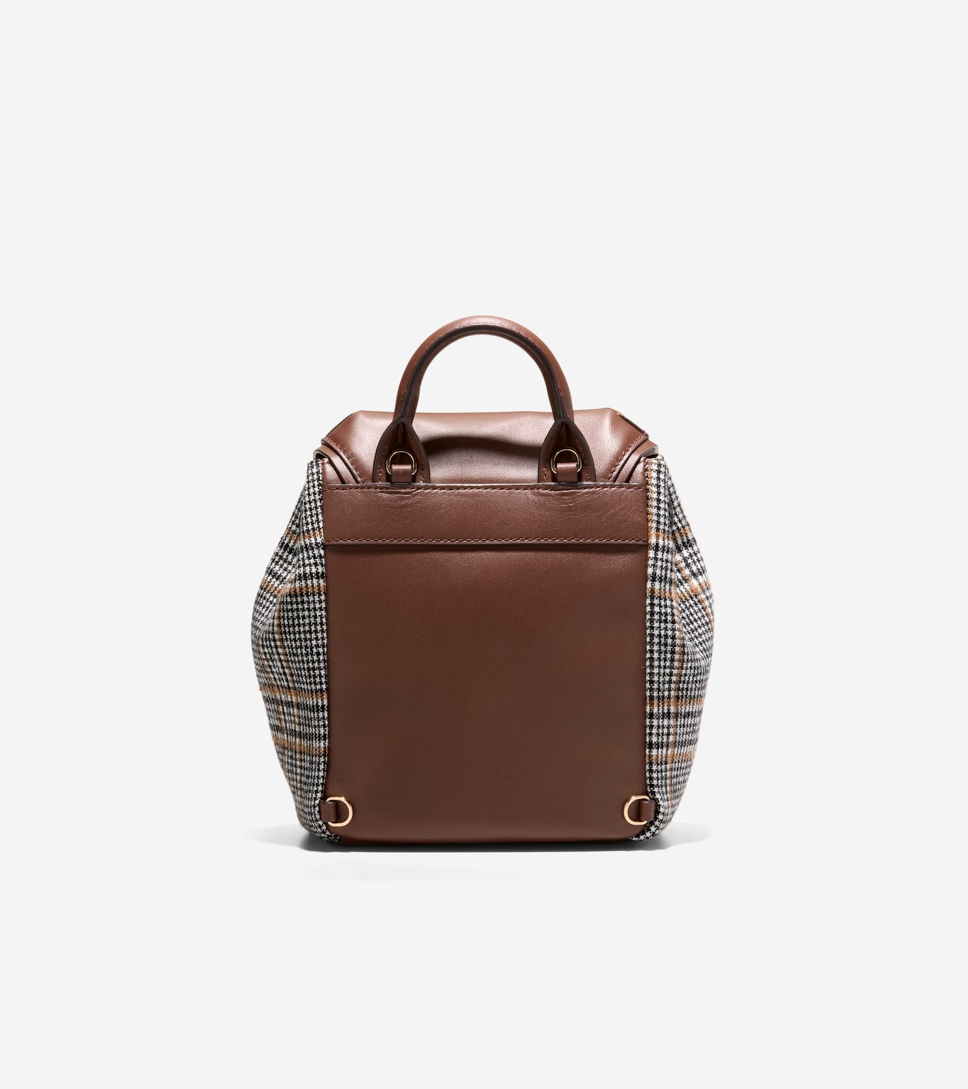 Women's Alexandria Small Flap Backpack-Plaid Print-Hickory