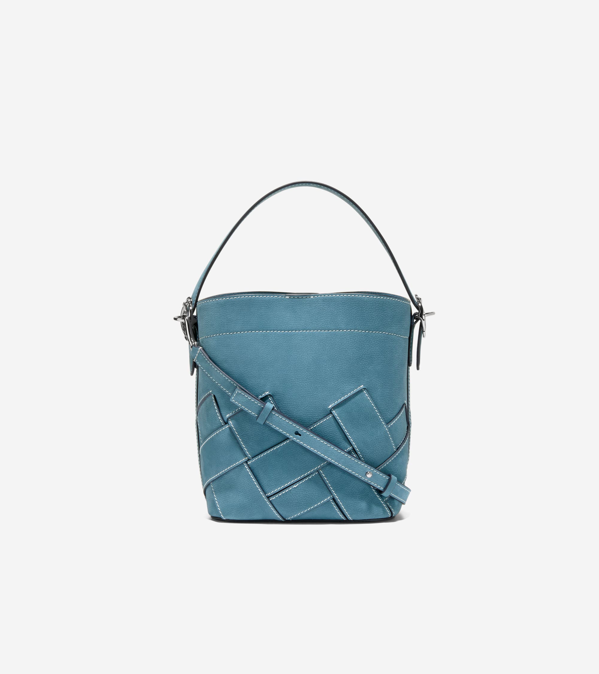 Women's Alexandria Small Bucket Crossbody Bag in Blue | Cole Haan Women's Alexandria Small Bucket Crossbody Bag in Blue | Cole Haan