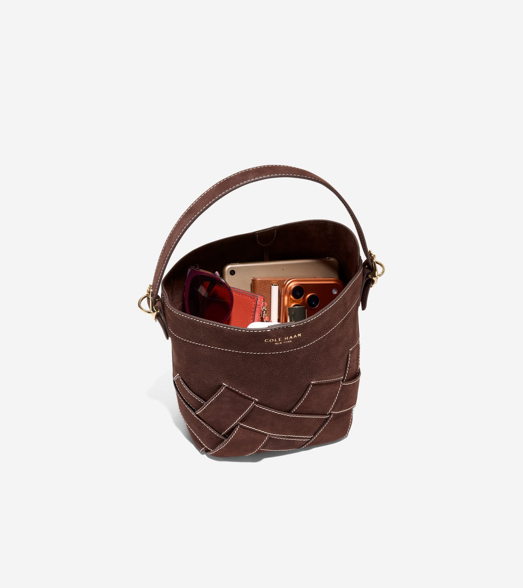 Women's Alexandria Small Bucket Crossbody Bag-Madeira