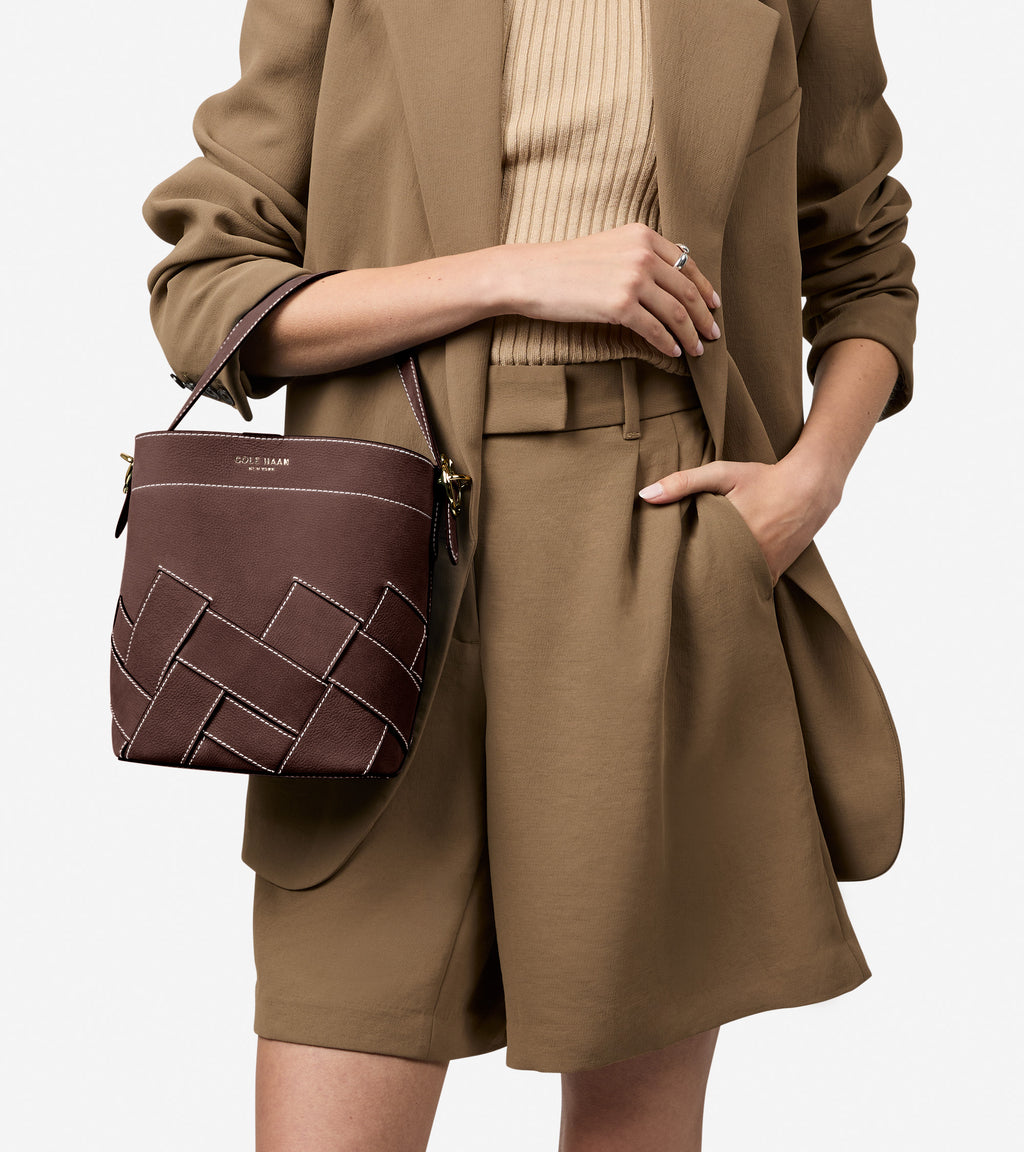 Women's Alexandria Small Bucket Crossbody Bag-Madeira