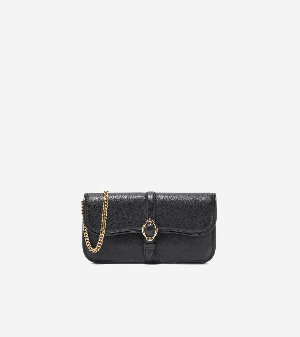 Women's Alexandria Wallet On A Chain-Black